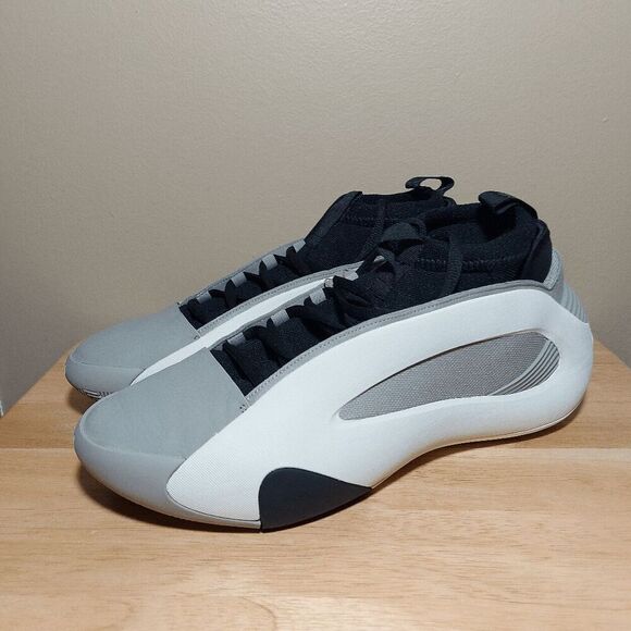 Adidas Harden Volume 8 Basketball Shoes Feather Grey Ivory Black IG6649 Men's 11 - Picture 3 of 7